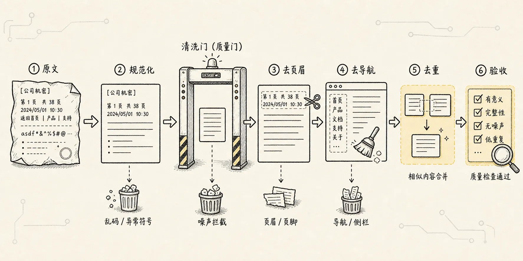 数据导入 手绘图 3：数据清洗质量门