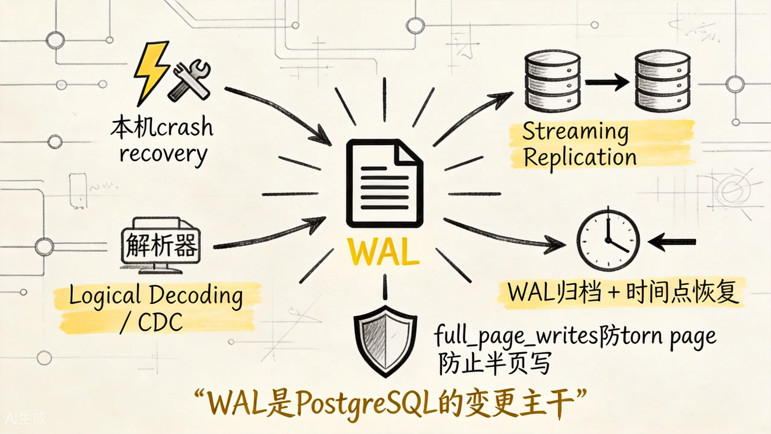 PostgreSQL WAL 的多重用途