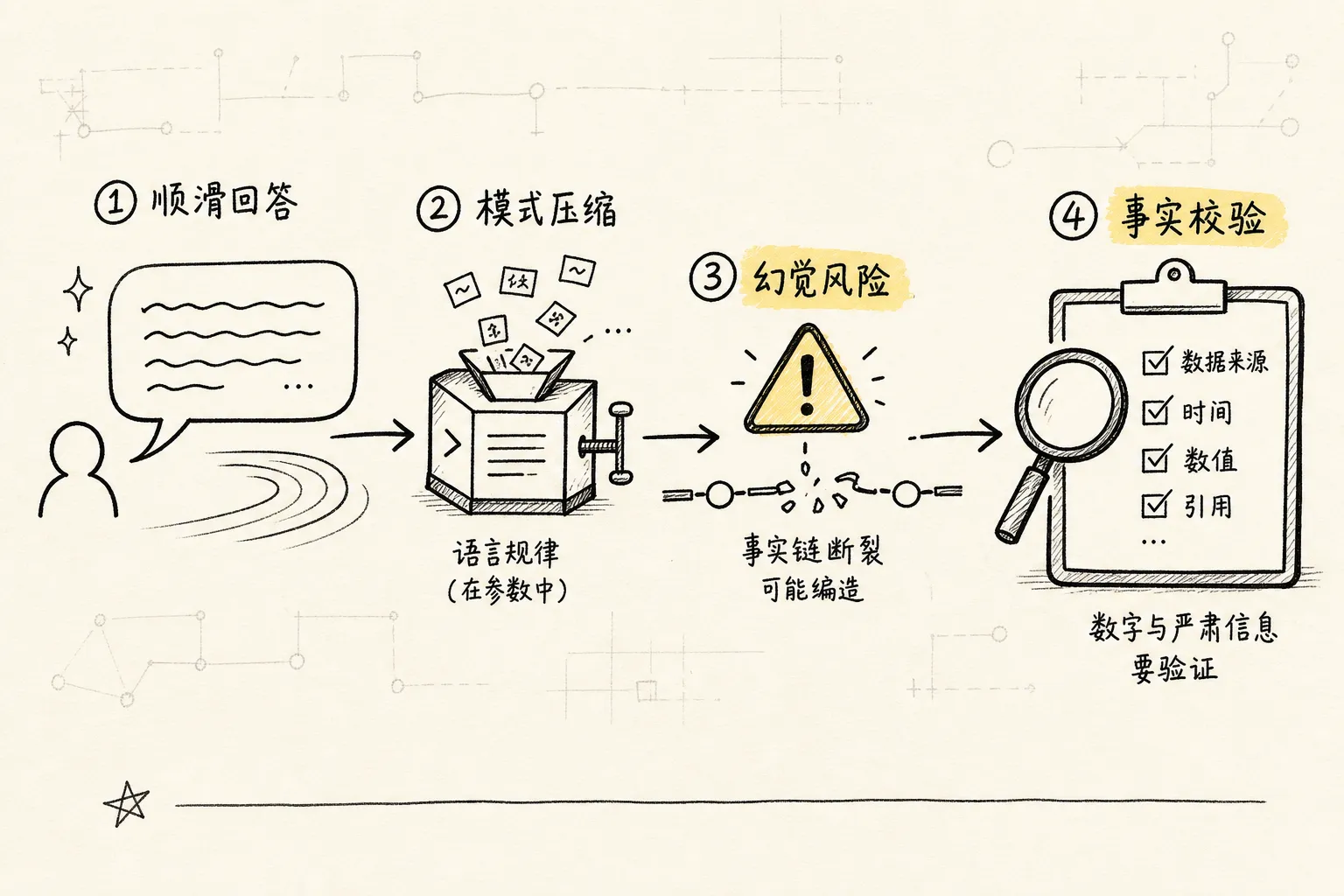 LLM 到底在做什么：从猜词到生成的完整链路 - 1.2 它能做什么，不能做什么